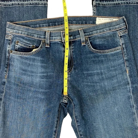 Rag & Bone Lottie Bone Side Slit Raw Hem Jean Size 29 - Picture 8 of 13